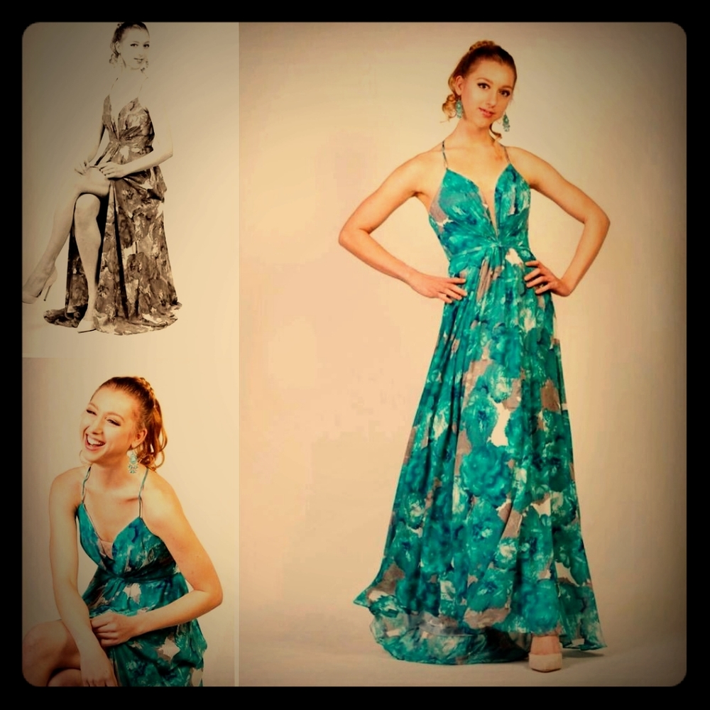 GB Chiffon A-Line Strappy Dress